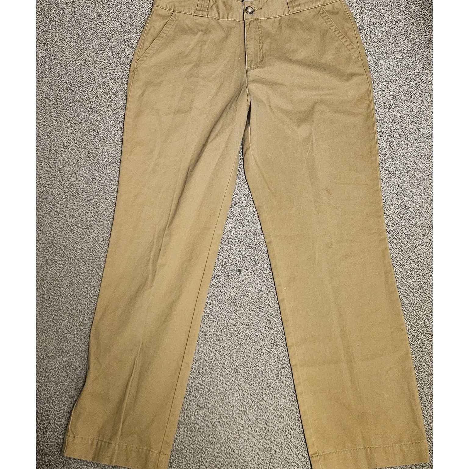 Cabela's Khaki Pants Womens 14 Straight Leg Hiking 36x32